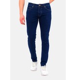 TRUE RISE Nette Stretch Broek Heren Slim Fit -DC-057- Blauw