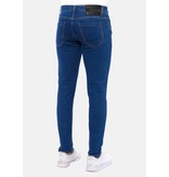 TRUE RISE Nette Broeken Mannen Slim Fit -DC-056- Blauw