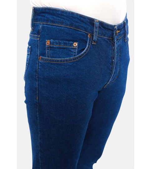TRUE RISE Nette Broeken Mannen Slim Fit DP/S-56- Blauw