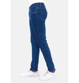 TRUE RISE Nette Broeken Mannen Slim Fit DP/S-56- Blauw