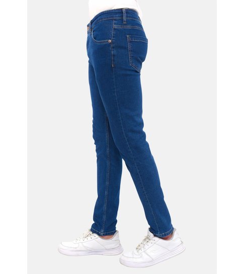 TRUE RISE Nette Broeken Mannen Slim Fit DP/S-56- Blauw