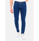 TRUE RISE Nette Broeken Mannen Slim Fit DP/S-56- Blauw