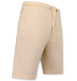 Local Fanatic Joggingstof Korte Broek Mannen - Beige