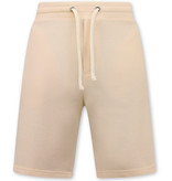 Local Fanatic Joggingstof Korte Broek Mannen - Beige