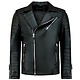 Imitatie leren jas heren - Motor Jack - Zwart