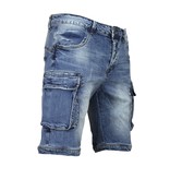 Enos Korte Spijkerbroek Mannen - Shorts Heren Spijker -950 / J-981 - Blauw