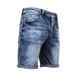 Enos Korte Broek Heren - Blanco Short - 9088 - Blauw