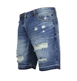 Enos Korte Spijkerbroek Mannen - Shorts Heren Sale - J965 - Blauw