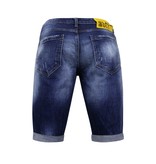 Local Fanatic Blue Ripped Shorts Heren - Slim Fit -1081- Blauw