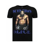 Local Fanatic Kimbo Slice - Rhinestone T-shirt - Zwart