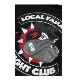 Local Fanatic Fight Club Spike - Rhinestone T-shirt - Zwart