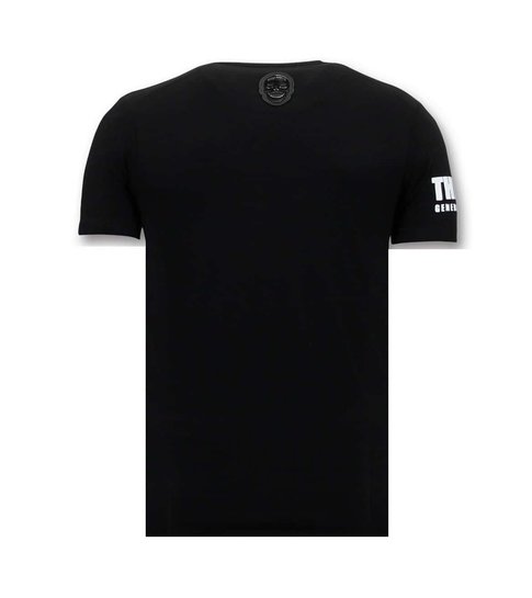 Local Fanatic Coole T-shirt Mannen - Padrino Corleone - Zwart