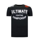 Local Fanatic Ultimate Fighting Heren Tshirt  - Zwart