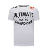 Local Fanatic Ultimate Fighting Heren Tshirt  - Wit