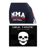 Local Fanatic  T-shirt Heren met Opdruk - MMA Fighter - Blauw