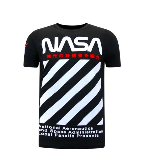 Local Fanatic NASA T-shirt Heren - Zwart
