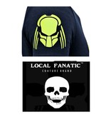 Local Fanatic  T-shirt Heren met Opdruk - Predator Neon Print - Blauw