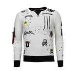 Local Fanatic Exclusief Embroidery - Sweater Patches - Wit