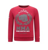 Local Fanatic Heren Sweater met Print - MMA Fighter  - Bordeaux