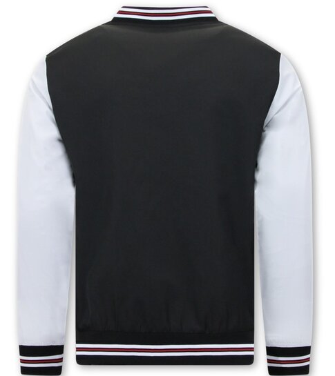 TONY BACKER Dunne Baseball Jacket Classic - Zwart