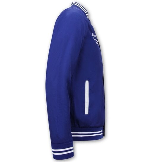 TONY BACKER Dunne Zomer Baseball Jackets voor Heren - Blauw