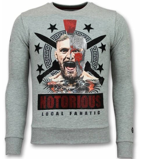 Local Fanatic   Conor Notorious Heren Sweater - Grijs