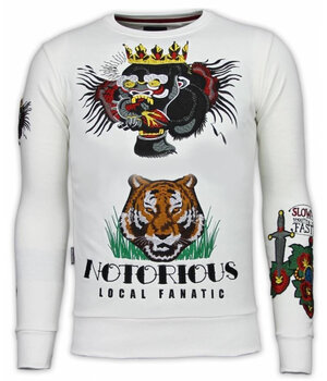 Local Fanatic Conor Notoriuous Tattoo Sweater - Wit