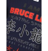 Local Fanatic Fighter - Bruce Lee T-shirt Rhinestones - Navy