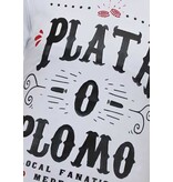 Local Fanatic Narcos Plata O Plomo T-shirt Heren  - Wit