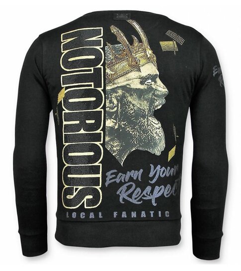 Local Fanatic Notorious Trui - King Conor Sweater Heren - Zwart