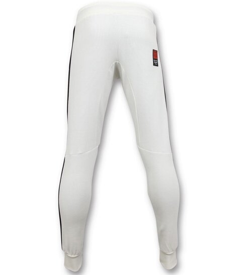Local Fanatic Exclusieve Trainingsbroek Mannen - Conor Notorious Sweatpants - Wit