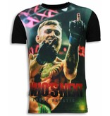 Local Fanatic Conor Who's Next - Digital Rhinestone T-shirt - Zwart