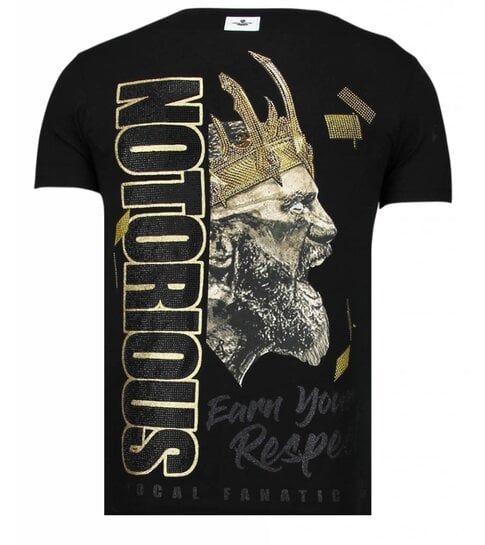 Local Fanatic Notorious King - Conor T-shirt - Zwart