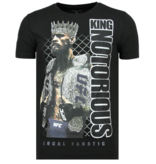 Local Fanatic King Notorious - Slim fit T shirt Mannen - 6324Z - Zwart