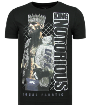 Local Fanatic King Notorious - Slim fit T shirt Mannen - 6324Z - Zwart