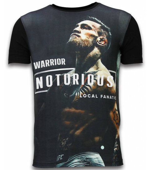 Local Fanatic Conor Fighter - Digital T-shirt - Zwart