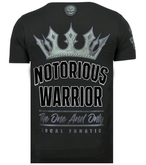 Local Fanatic King Notorious - Slim fit T shirt Mannen - 6324Z - Zwart