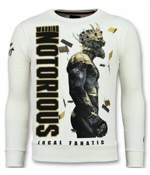 Local Fanatic Notorious Trui - King Conor Sweater Heren - Wit