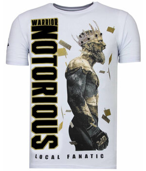 Local Fanatic Notorious King - Conor T-shirt - Wit