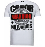Local Fanatic Conor Notorious Warrior - Rhinestone T-shirt - Wit