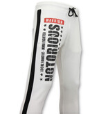 Local Fanatic Exclusieve Trainingsbroek Mannen - Conor Notorious Sweatpants - Wit