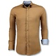 Italiaanse Blanco Overhemden Heren - Slim Fit - 3033 - Bruin