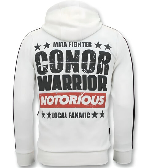 Local Fanatic Exclusieve Heren Joggingpak -  Conor Notorious Sport Set - Wit