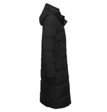 MATOGLA Lange Puffer Jas Dames Getailleerd - 8606ZCNW- Zwart