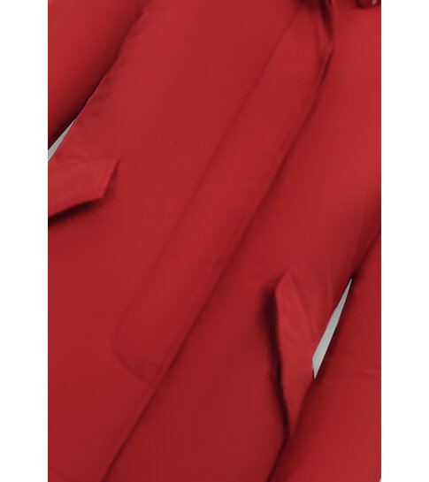 TheBrand Winterjas Dames Gewatteerd – Met Capuchon – 551- Rood