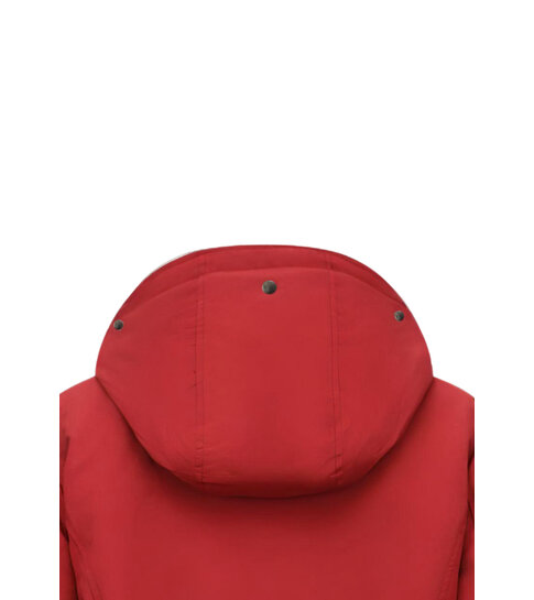 TheBrand Winterjas Dames Gewatteerd – Met Capuchon – 551- Rood