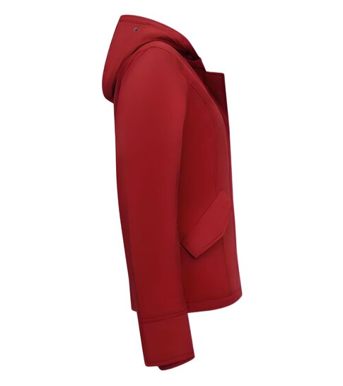 TheBrand Winterjas Dames Gewatteerd – Met Capuchon – 551- Rood