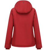 TheBrand Winterjas Dames Gewatteerd – Met Capuchon – 551- Rood