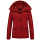 Winterjas Getailleerd  Dames met Capuchon - 503 - Rood