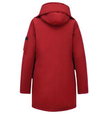 TheBrand Winddichte Winterjas Dames Parka - 505 - Rood